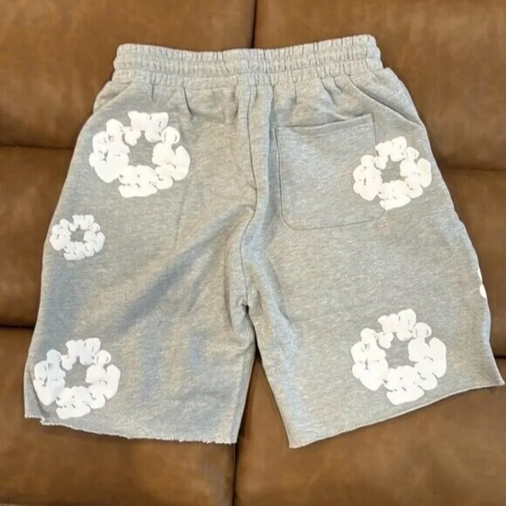 Denim Tears Grey Shorts The Cotton Wreath Flared Mens Size Large